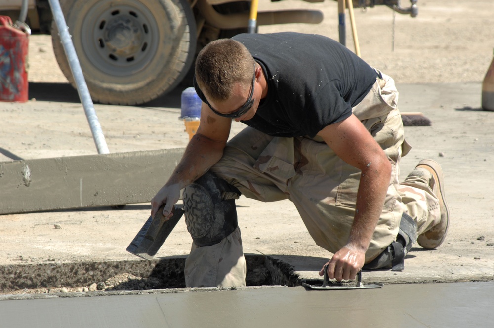 Service members Lay New Flightline in Bagram Airfield