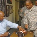 Bo Jackson visits Third Army Headquarters