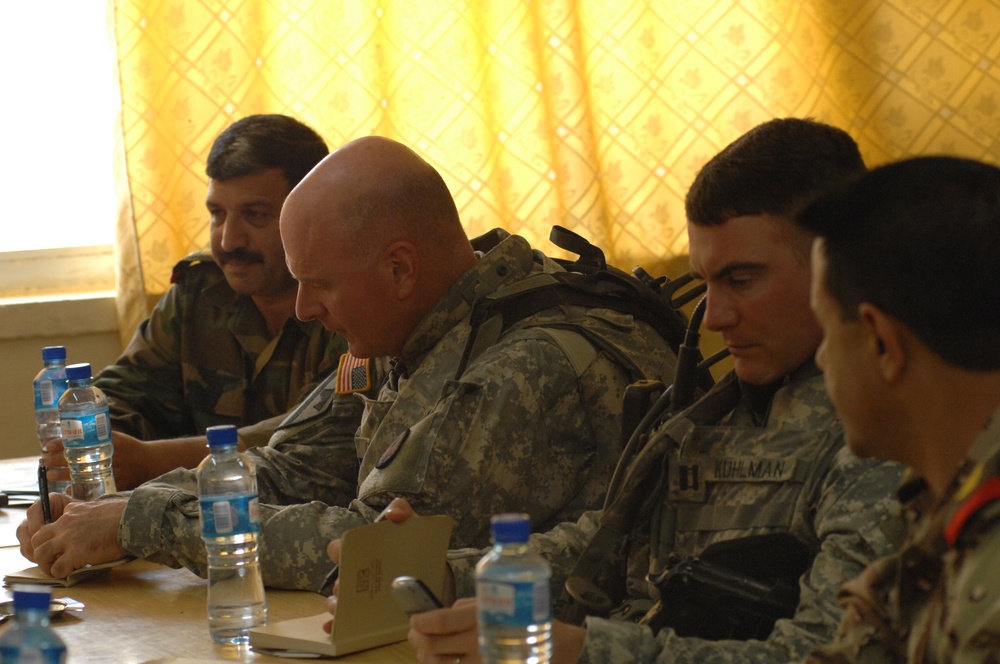 Soldiers Discuss the Situation