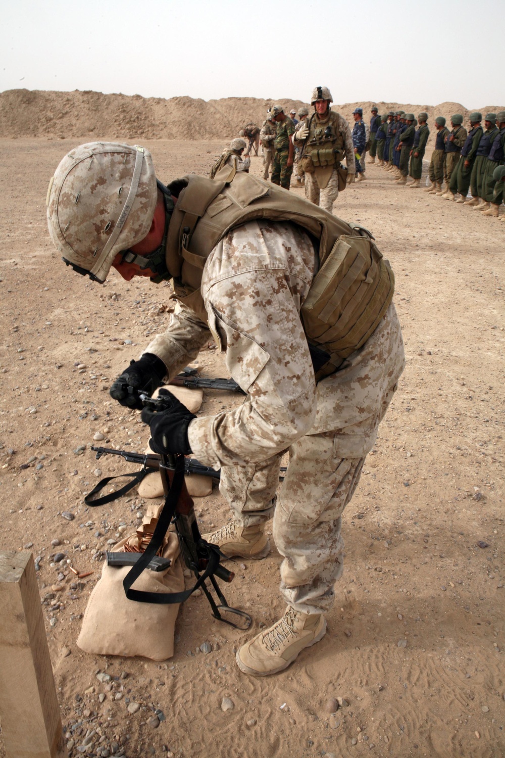Marines Train Iraqis in Marksmanship