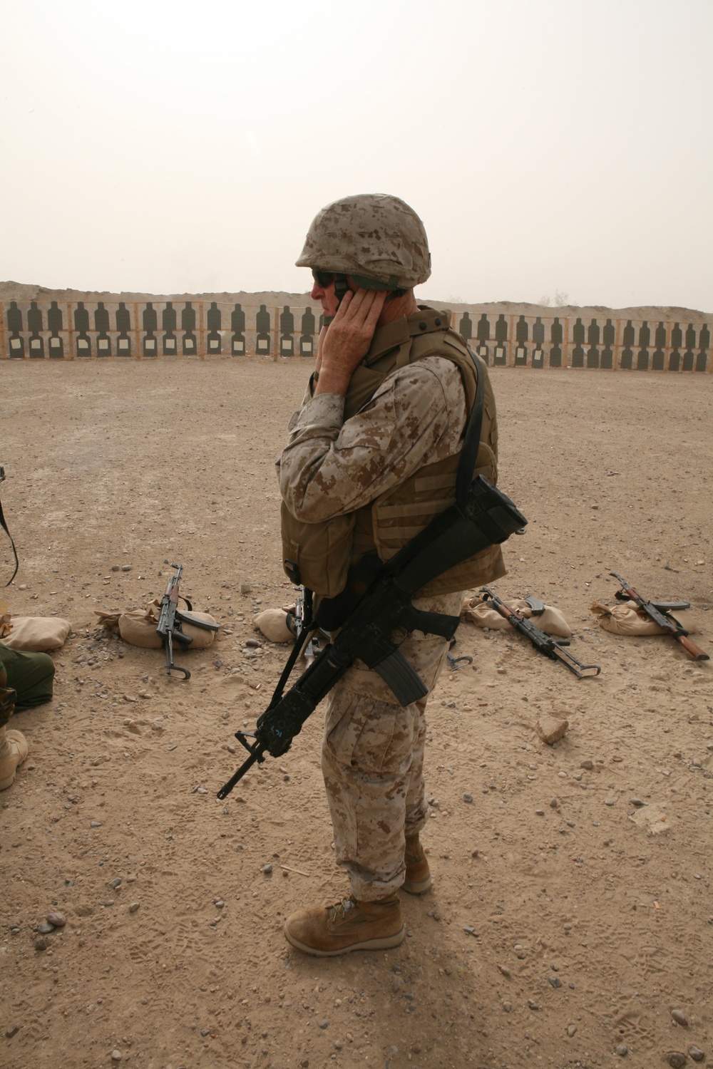 Marines Train Iraqis in Marksmanship