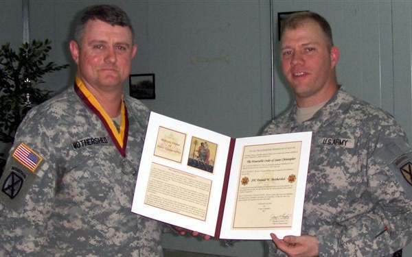 Logistics NCO receives honorary award