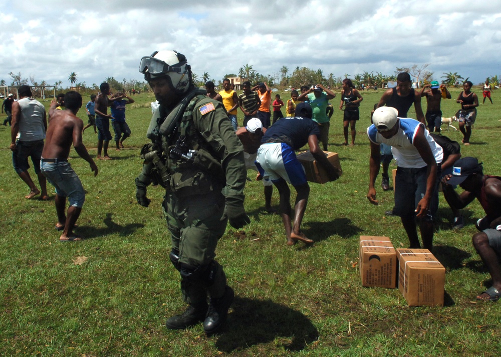 U.S. Navy provides disaster relief to regions damaged by Hurricane Felix