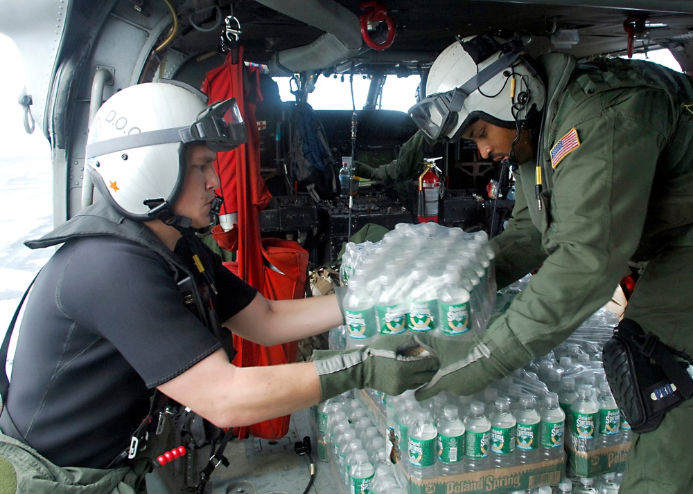 U.S. Navy provides disaster relief to regions damaged by Hurricane Felix