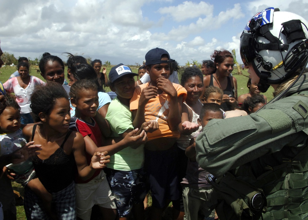 U.S. Navy provides disaster relief to regions damaged by Hurricane Felix