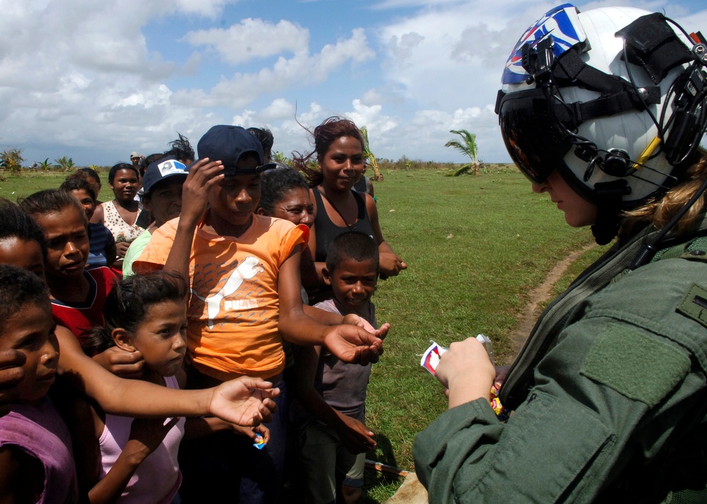 U.S. Navy provides disaster relief to regions damaged by Hurricane Felix