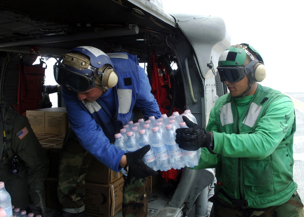 U.S. Navy provides disaster relief to regions damaged by Hurricane Felix