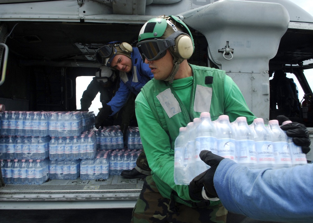 U.S. Navy provides disaster relief to regions damaged by Hurricane Felix