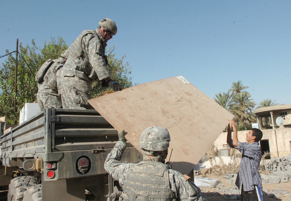 Brick by brick: Ironhorse Brigade assisting villagers rebuild their lives