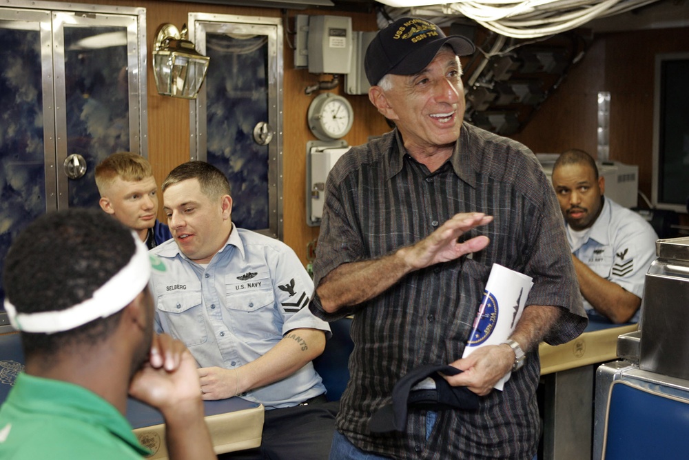 Sailors meet celebrities