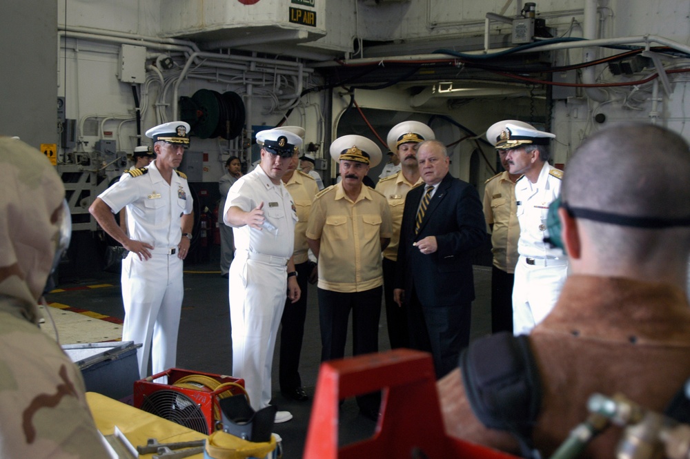Masorin Visits USS Bataan