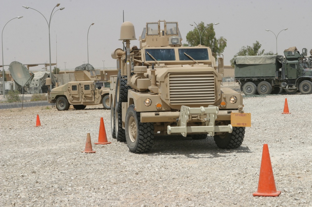 Marine teaches MRAP course