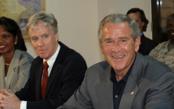 President Bush Visits Al Asad Air Base