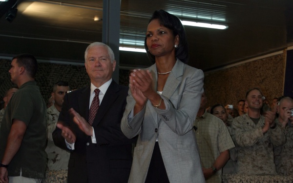 President Bush Visits Al Asad Air Base