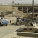Soldiers patrol the city of Dora