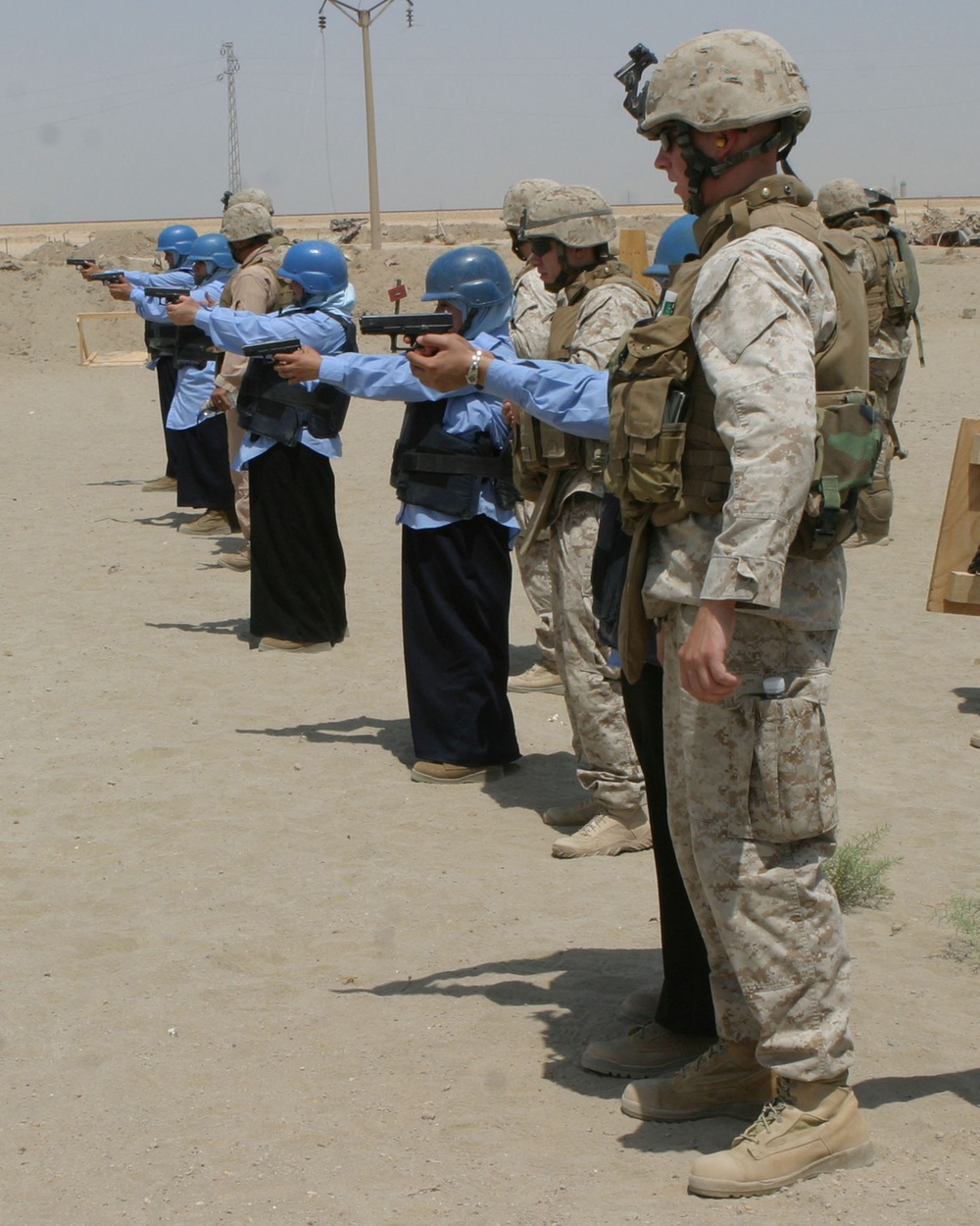 Marines Train Female Iraqi Police