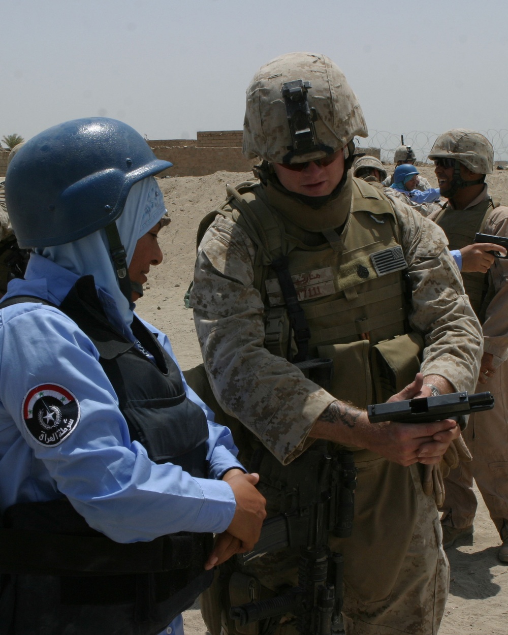 Marines Train Female Iraqi Police