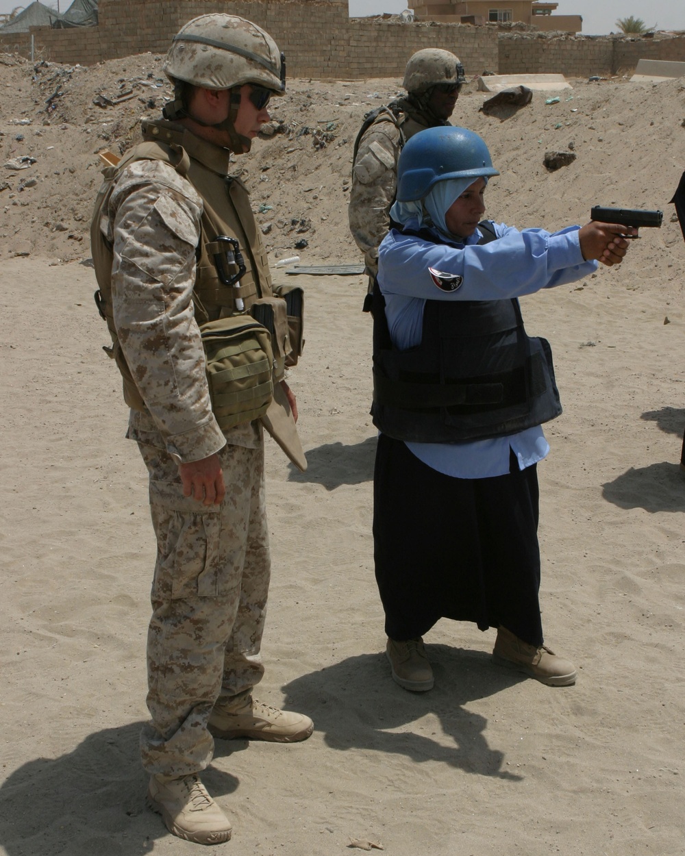 Marines Train Female Iraqi Police