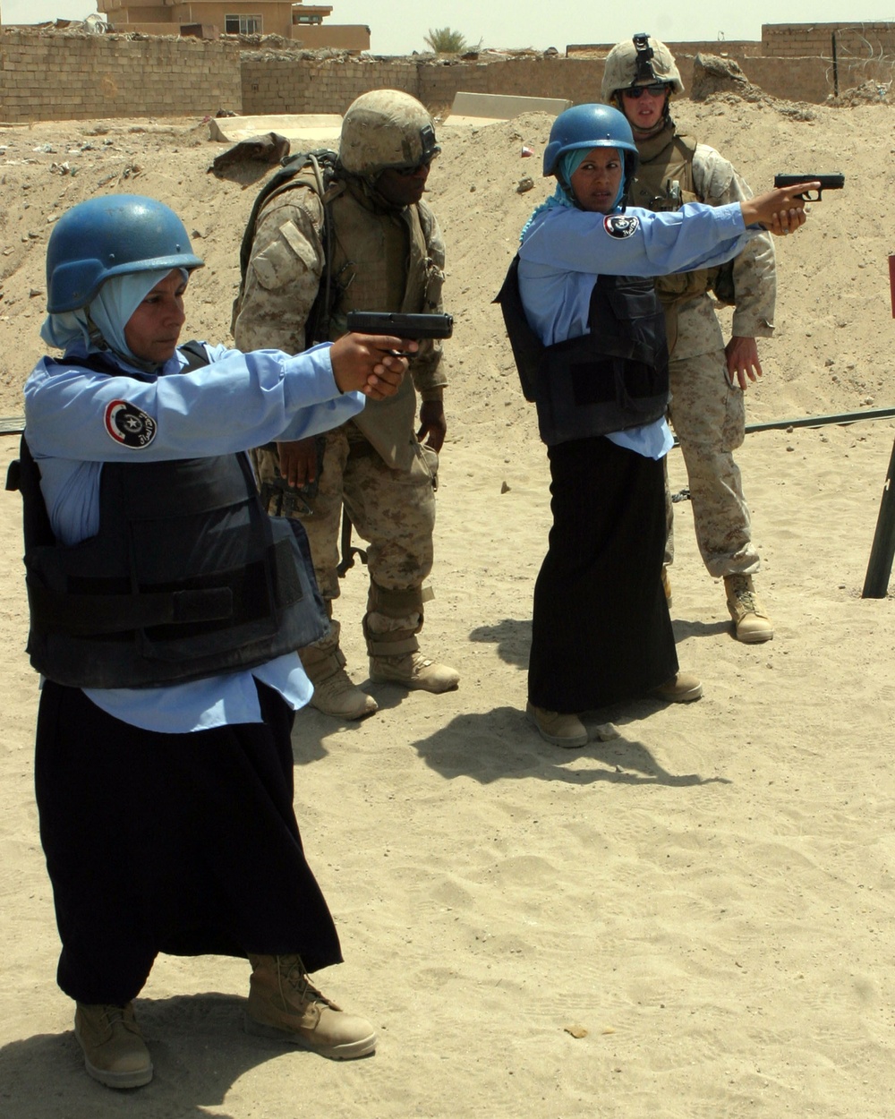 Marines Train Female Iraqi Police