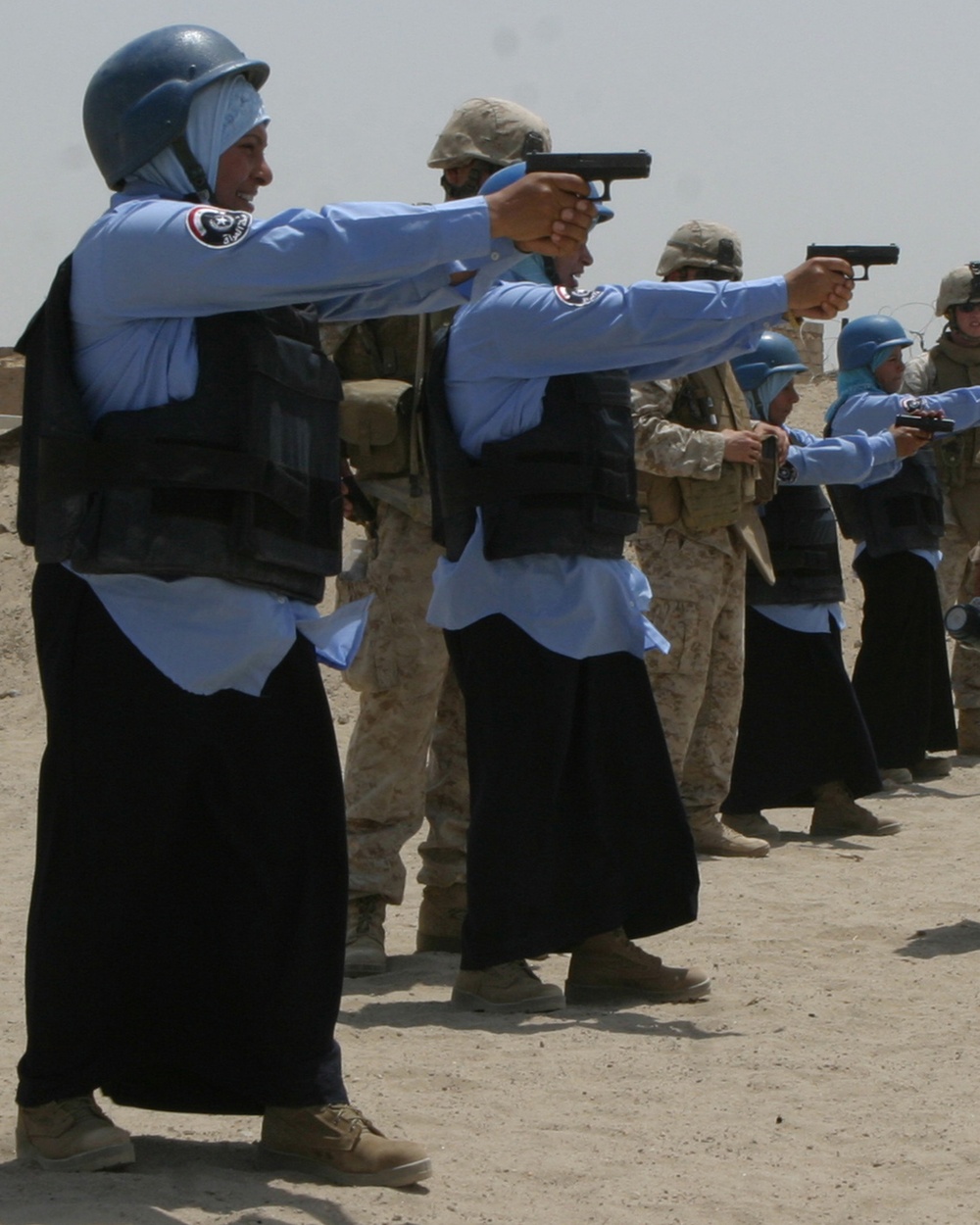 Marines Train Female Iraqi Police