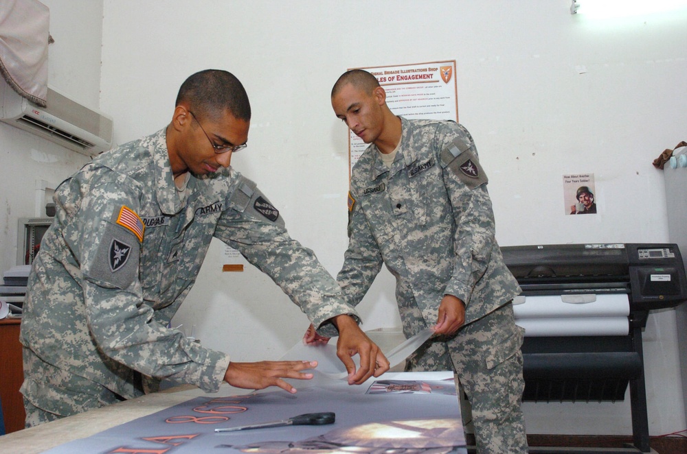 The 3-D graphics section of 3rd Sig. Bde