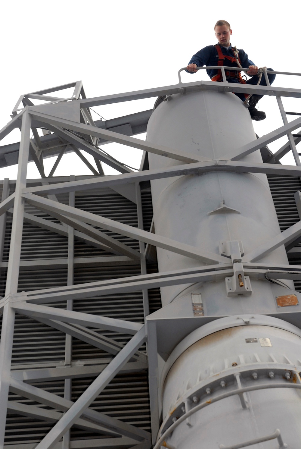 Maintenance Aboard Nuclear Powered Aircraft Carrier