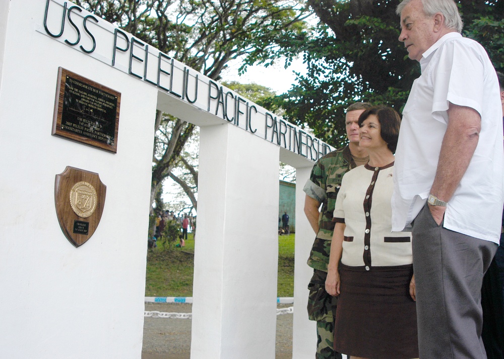Wall dedicated to USS Peleliu