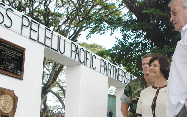 Wall dedicated to USS Peleliu