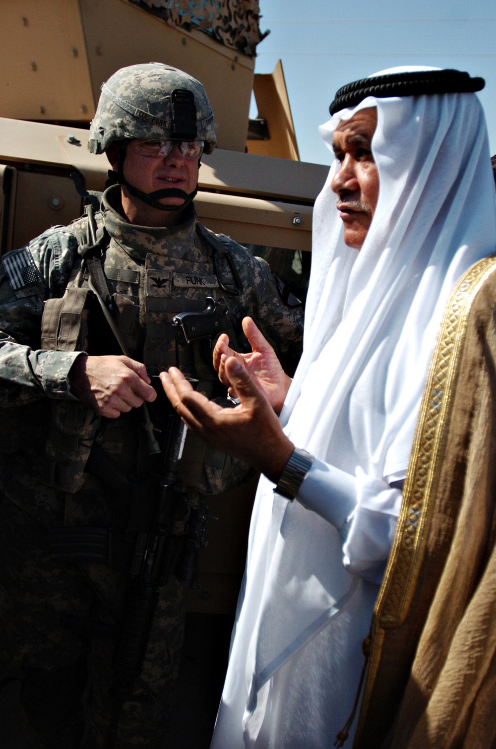 Abu Ghraib Sheiks Meet Ironhorse Commander