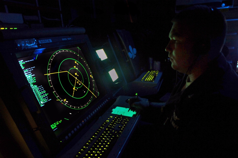 Air Traffic Controller keeps track of aircraft