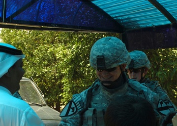 Soldiers Meet with the Locals of the Taji area
