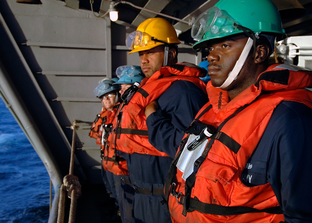 Replenishment at Sea During Flight Deck Certification