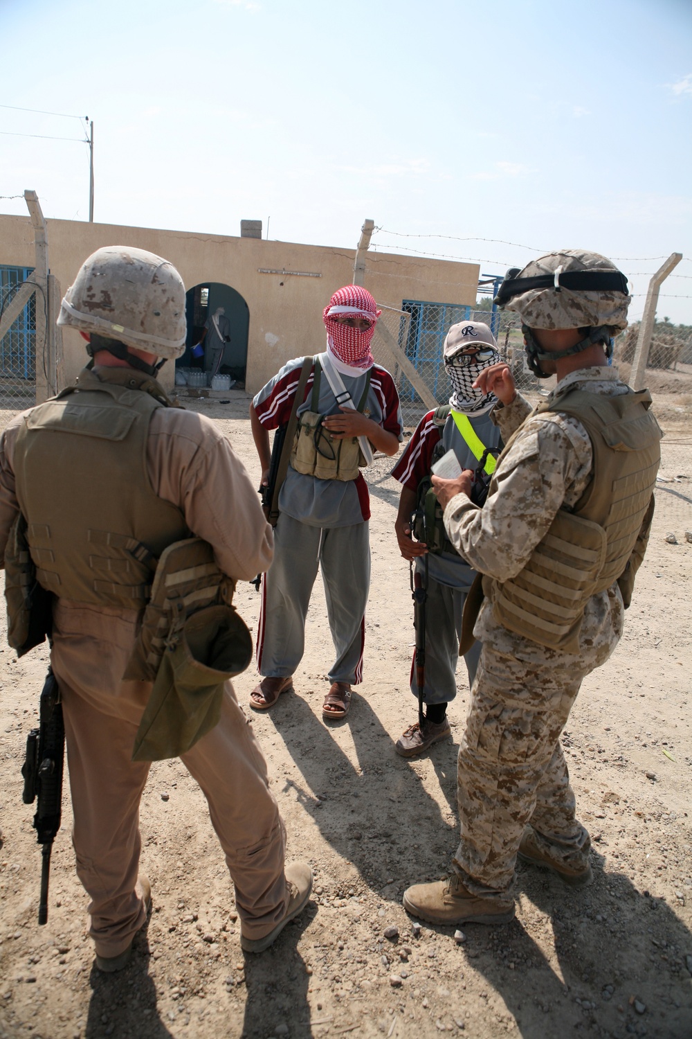 Marines visit Checkpoints in Al Namer