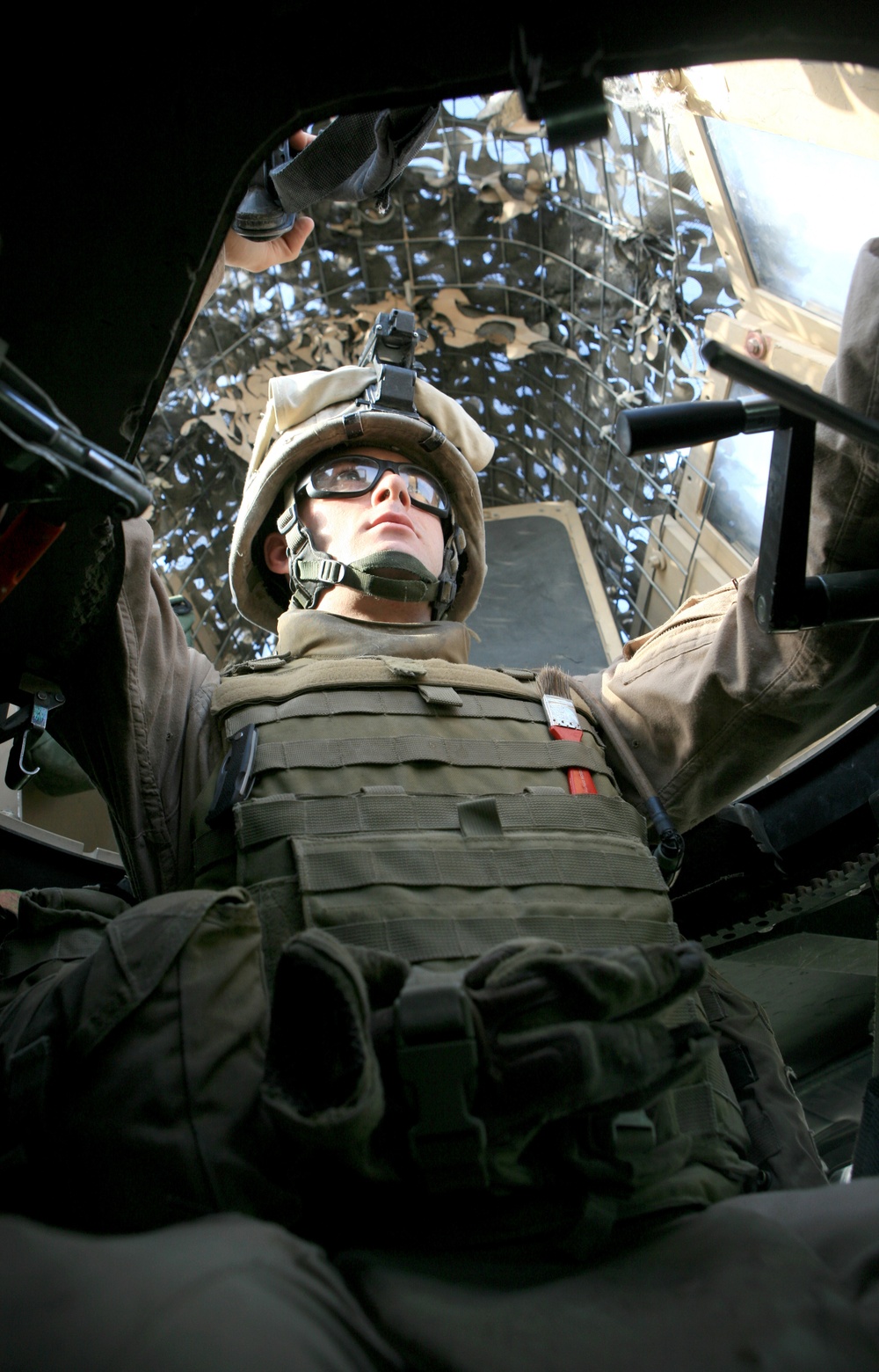 patrol through city of al fallujah