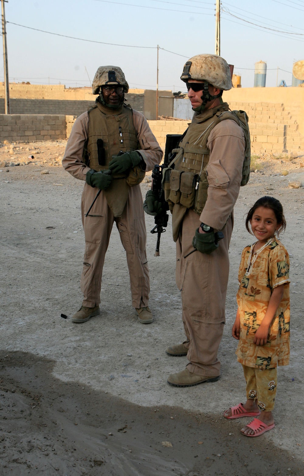 patrol through city of al fallujah