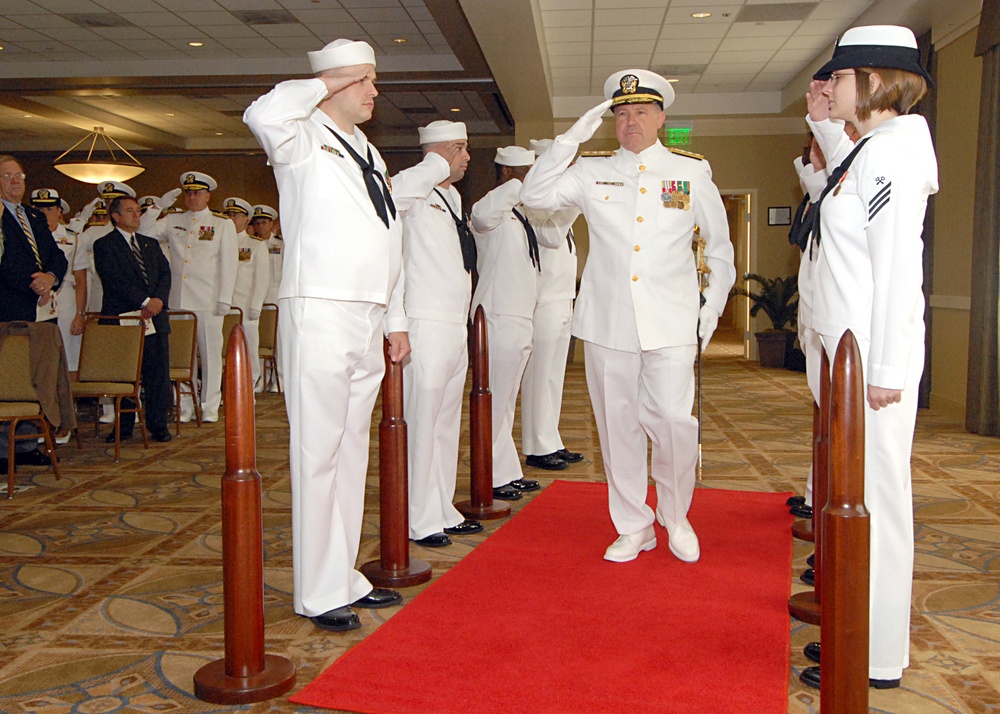 Retirement Ceremony at Naval Station Norfolk's Vista Point Club