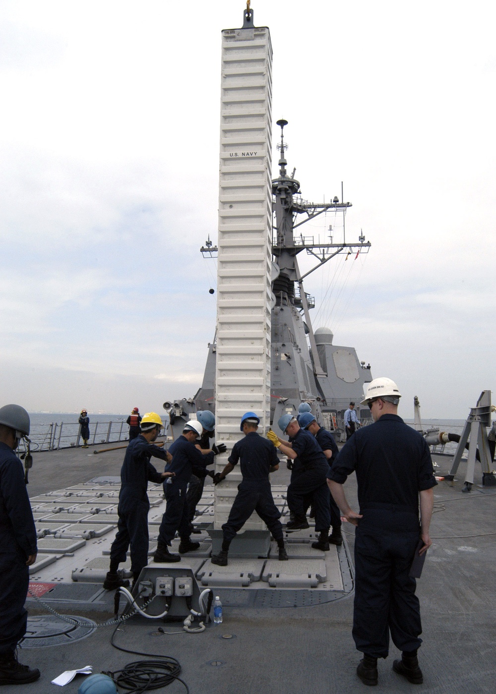 USS Lassen Sailors Onload Ammunition
