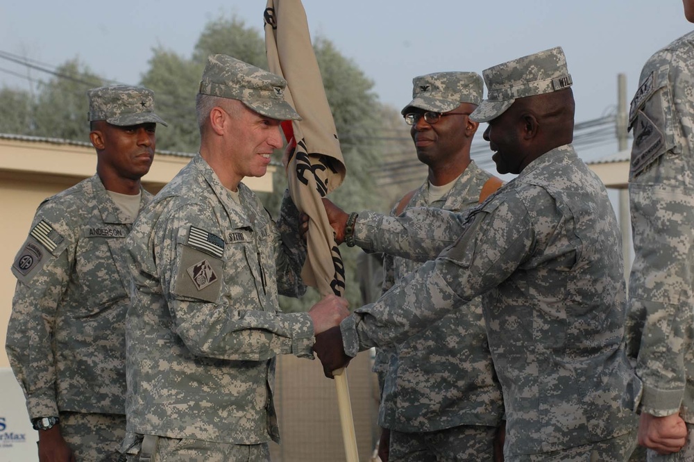 change of command held at Kandahar Airfield