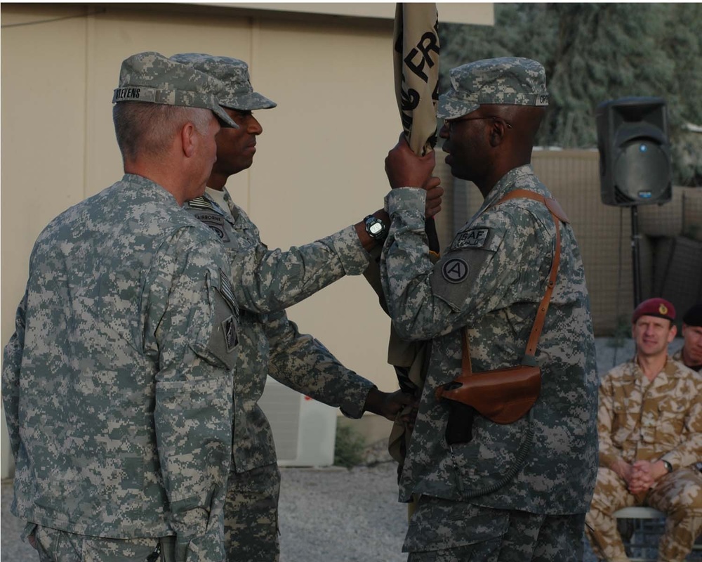 change of command held at Kandahar Airfield