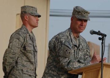 change of command held at Kandahar Airfield