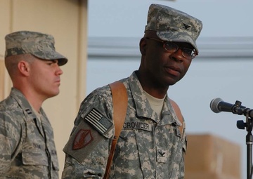 change of command held at Kandahar Airfield