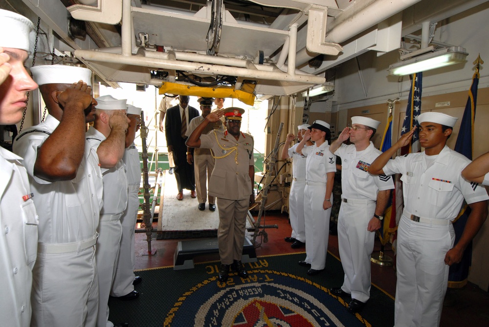 Trinidad and Tobago Military Commanders, U.S. Ambassdor, Tour USNS Comfort