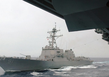 Replenishment At Sea for USS Nimitz