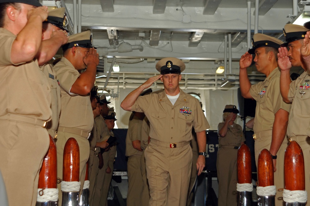 Newly Pinned Chief Petty Officer Officially Welcomed