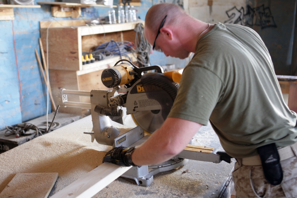 constructing bunkers for FOB