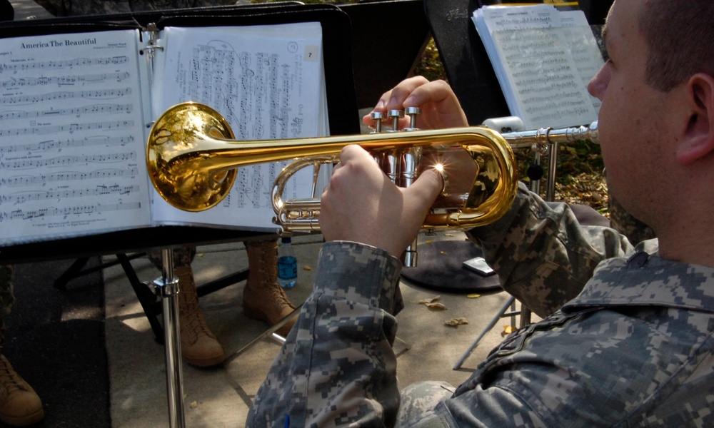 The Band Plays on at Welcome Home Ceremony