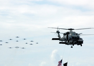 USS Nimitz Tiger Cruise air power demonstration