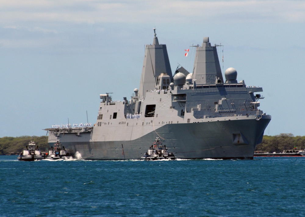 Tugboats Bring Vehicles to Pearl Harbor