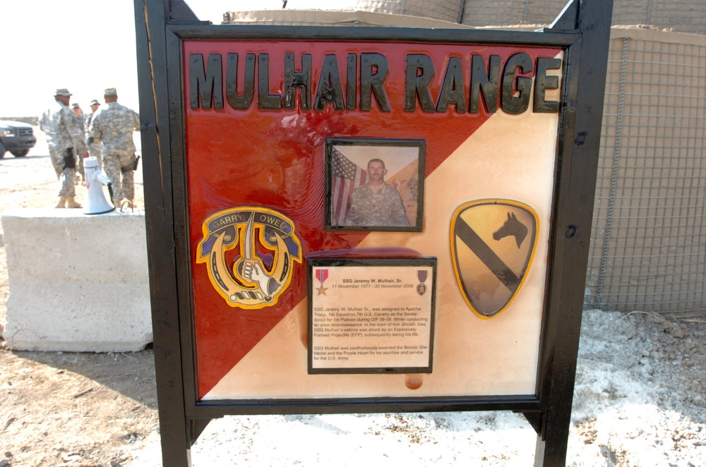 Ironhorse Brigade honors memory of fallen Soldier with range dedication
