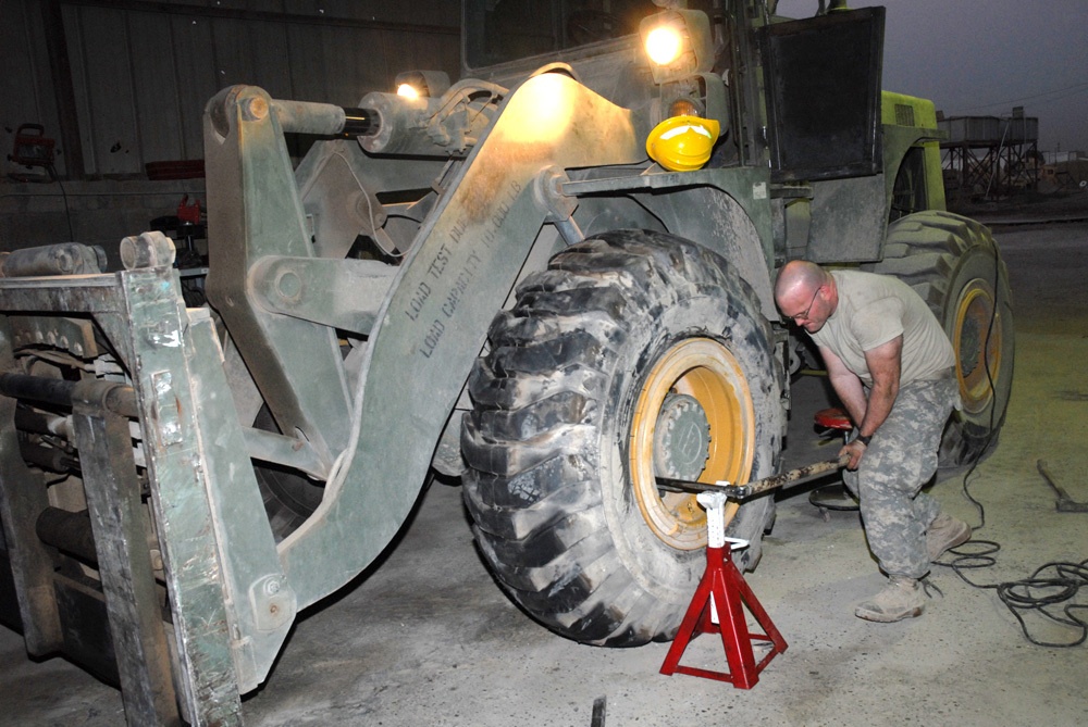 Maintenance troops keep FOB running